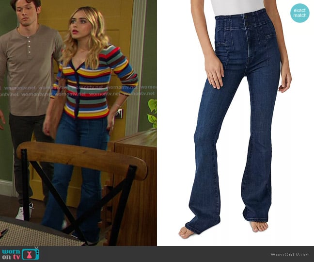 Holly’s flare jeans on Days of our Lives