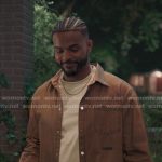 Wes’s brown button down shirt on Greys Anatomy