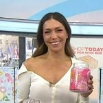 Melissa’s white off-shoulder cardigan on Today