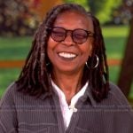 Whoopi’s gray knit cardigan on The View