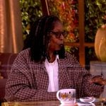 Whoopi’s brown plaid shirt on The View