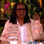 Whoopi’s pink linen shirt on The View