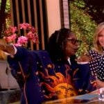Whoopi’s sun graphic oversized sweater on The View