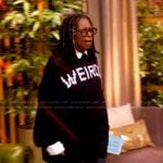 Whoopi’s black weirdo sweater on The View