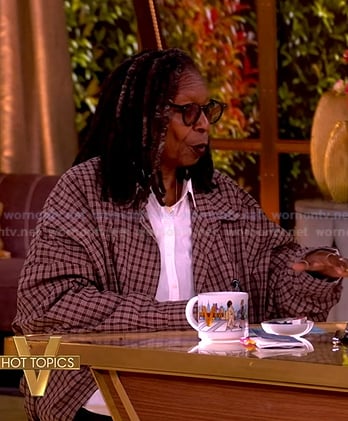 Whoopi’s brown plaid shirt on The View