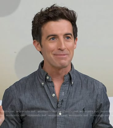 Will Ganss's grey button down shirt on Good Morning America