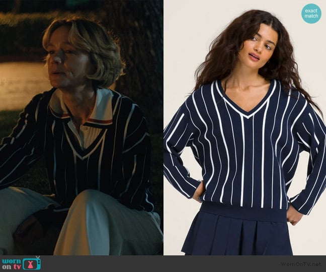 Wilson Riviera Sweater worn by Lindsay Crane-Martín (Carey Mulligan) on Beef