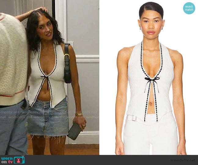 With Jean Gigi Top worn by Dara Levitan on Summer House