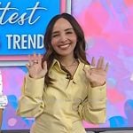 Lilliana Vazquez’s yellow mini shirtdress on Today