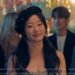 Yuri’s grey peplum top on XO Kitty