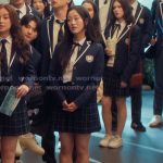 Yuri’s black buckle detail shoes on XO Kitty