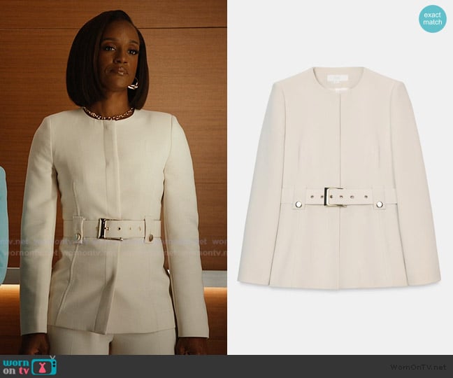 Zara Blazer with Buckle Belt worn by Olympia (Skye P. Marshall) on Matlock