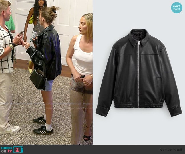 Amanda’s leather jacket on Summer House