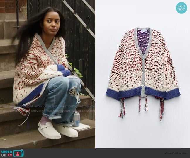 Zara Knit Cardigan worn by Ciara Miller on Summer House