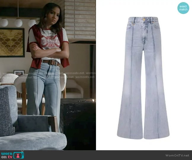 Zimmermann Denim Wide Leg Jean worn by May Grant (Corinne Massiah) on 9-1-1