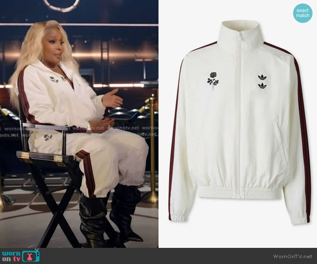Mary J. Blige’s white track jacket on GMA