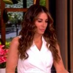 Alyssa’s white belted dress on The View