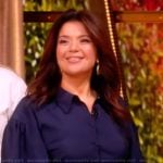 Ana’s blue belted dress on The View