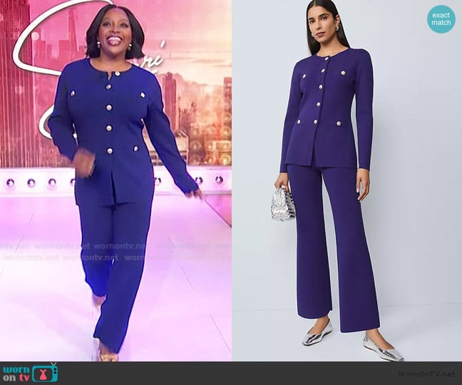 Sherri’s purple pants on Sherri