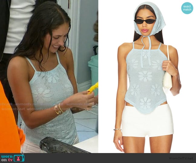 Dara’s blue floral cami on Summer House Dara’s blue floral cami on Summer House