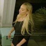 Bailey’s black off shoulder dress on Summer House