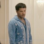 Blue embroidered shirt on The Boys