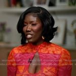 Bozoma Saint John’s pink printed cutout dress on Today