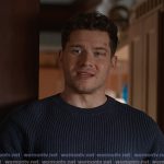Buck’s navy ribbed sweater on 9-1-1