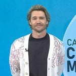 Chad Michael Murray’s white print cardigan on Today
