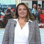 Cherie DeVaux’s grey plaid blazer on Today