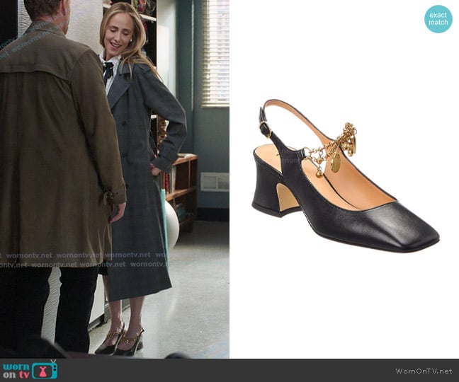 Teddy’s black slingback pumps on Greys Anatomy