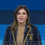 Chloe’s navy striped blazer on Today