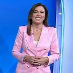 Chloe’s pink plaid suit on Today