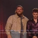 Chris Tungseth’s beige denim panel shirt on American Idol