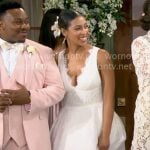 Courtney’s wedding dress on The Neighborhood