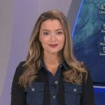 Dani’s black denim detail shirtdress on Good Morning America