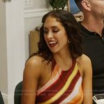 Dara’s tie dye stripe mini dress on Summer House