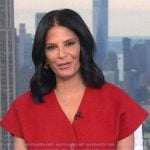 Darlene’s red button front top on Today