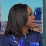 Deborah’s blue floral cardigan on Good Morning America