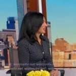 Dr. Tara Narula’s black polka dot shirtdress on Good Morning America