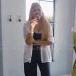 Drew’s navy alo logo top and pants on The Real Housewives of Atlanta