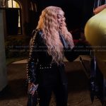 Drew’s black studded jacket and pants on The Real Housewives of Atlanta