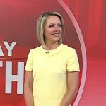 Dylan’s yellow fringed tweed dress on Today