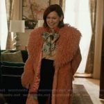 Elsbeth’s pink fur coat on Elsbeth
