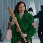 Elsbeth’s green floral coat on Elsbeth