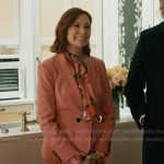 Elsbeth’s pink blazer on Elsbeth
