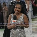 Sheinelle’s embellished v-neck gown on Today