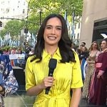 Emilie’s yellow striped shirtdress on Today