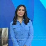 Emilie’s blue leopard shirtdress on Today