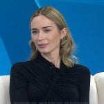 Emily Blunt’s black gathered bodysuit on Today